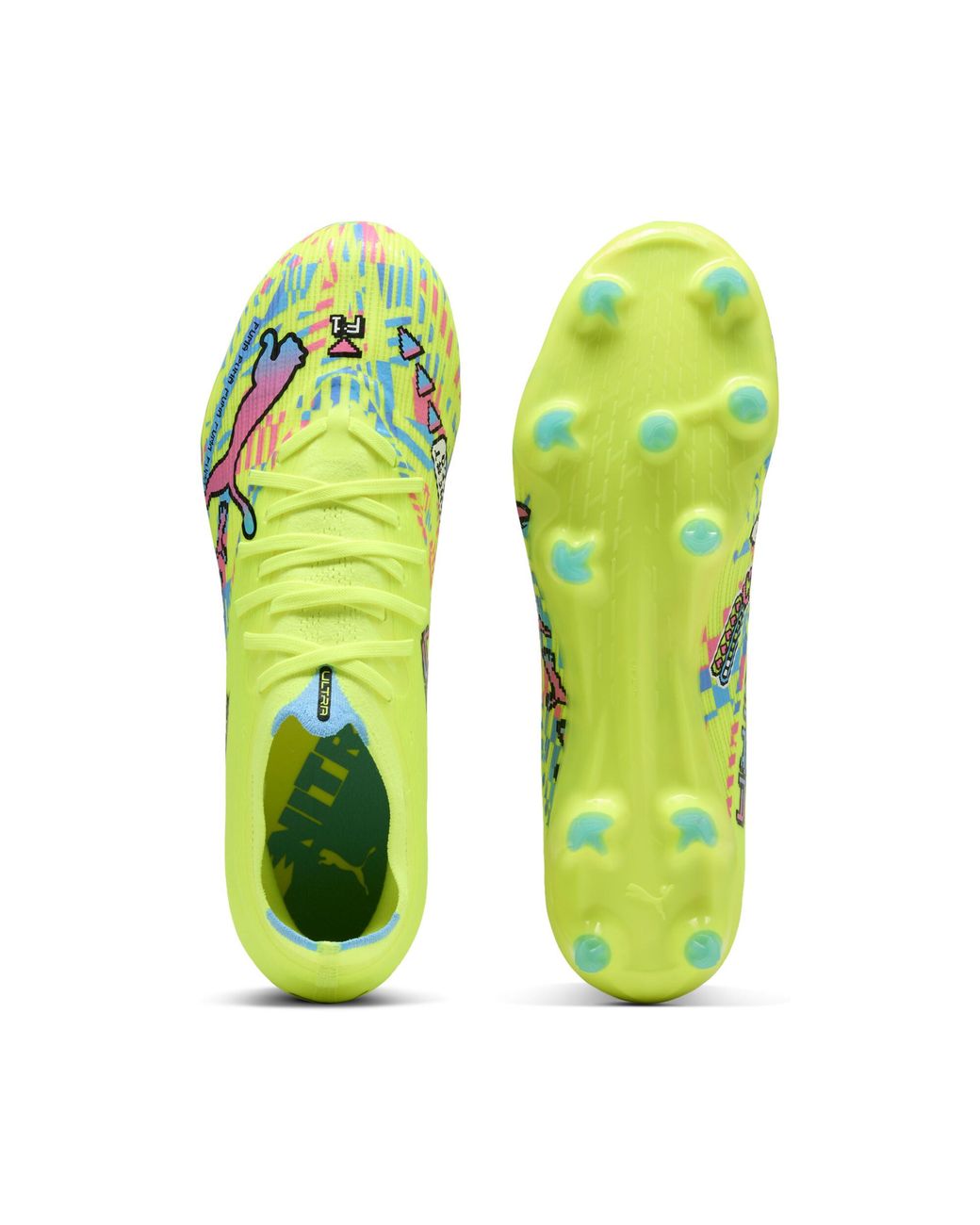 PUMA Yellow Ultra Nitro 7 Match Advanced Level Fg/Ag Football Boots