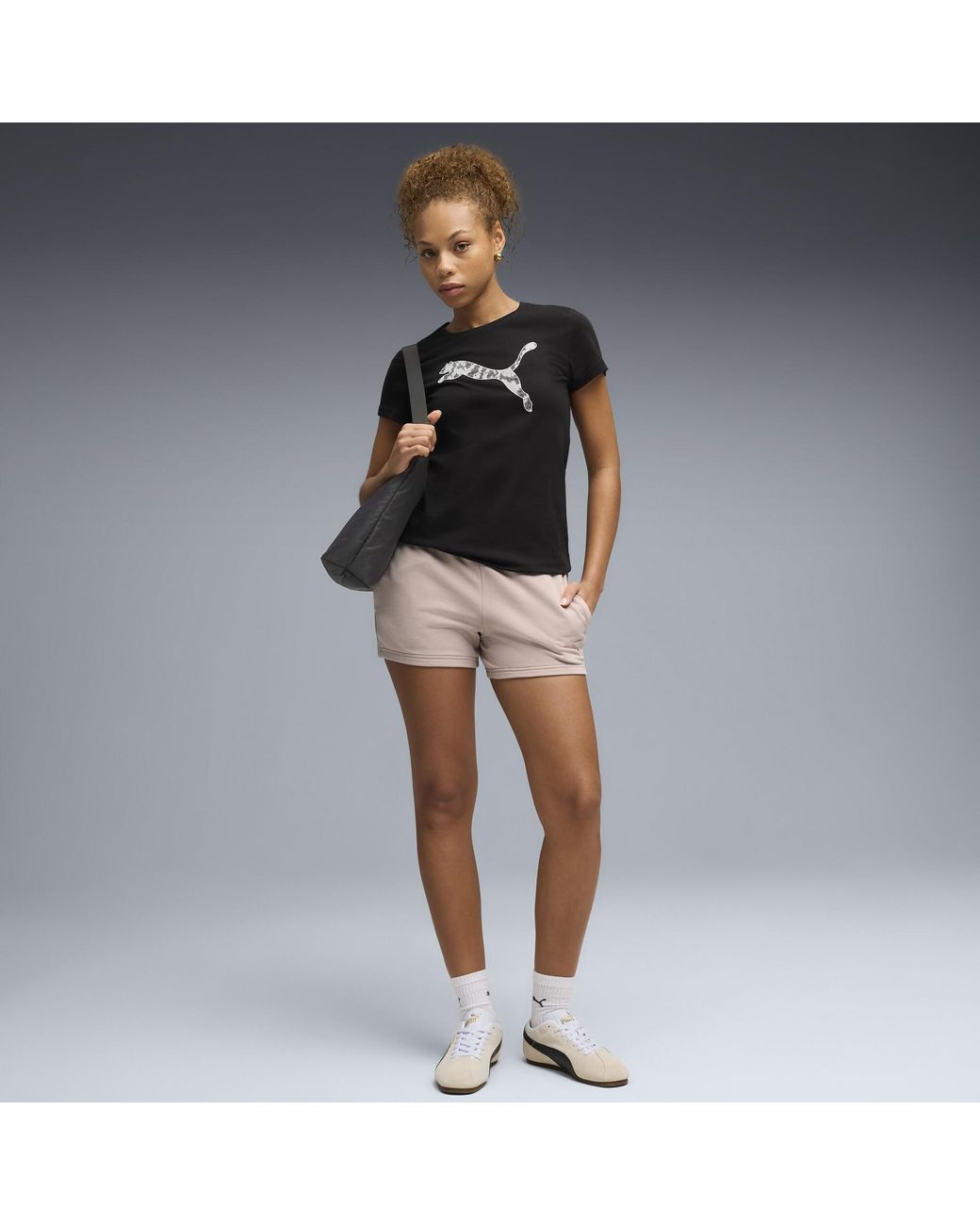 Short Avec Logo 4'' Essentials PUMA en coloris Natural