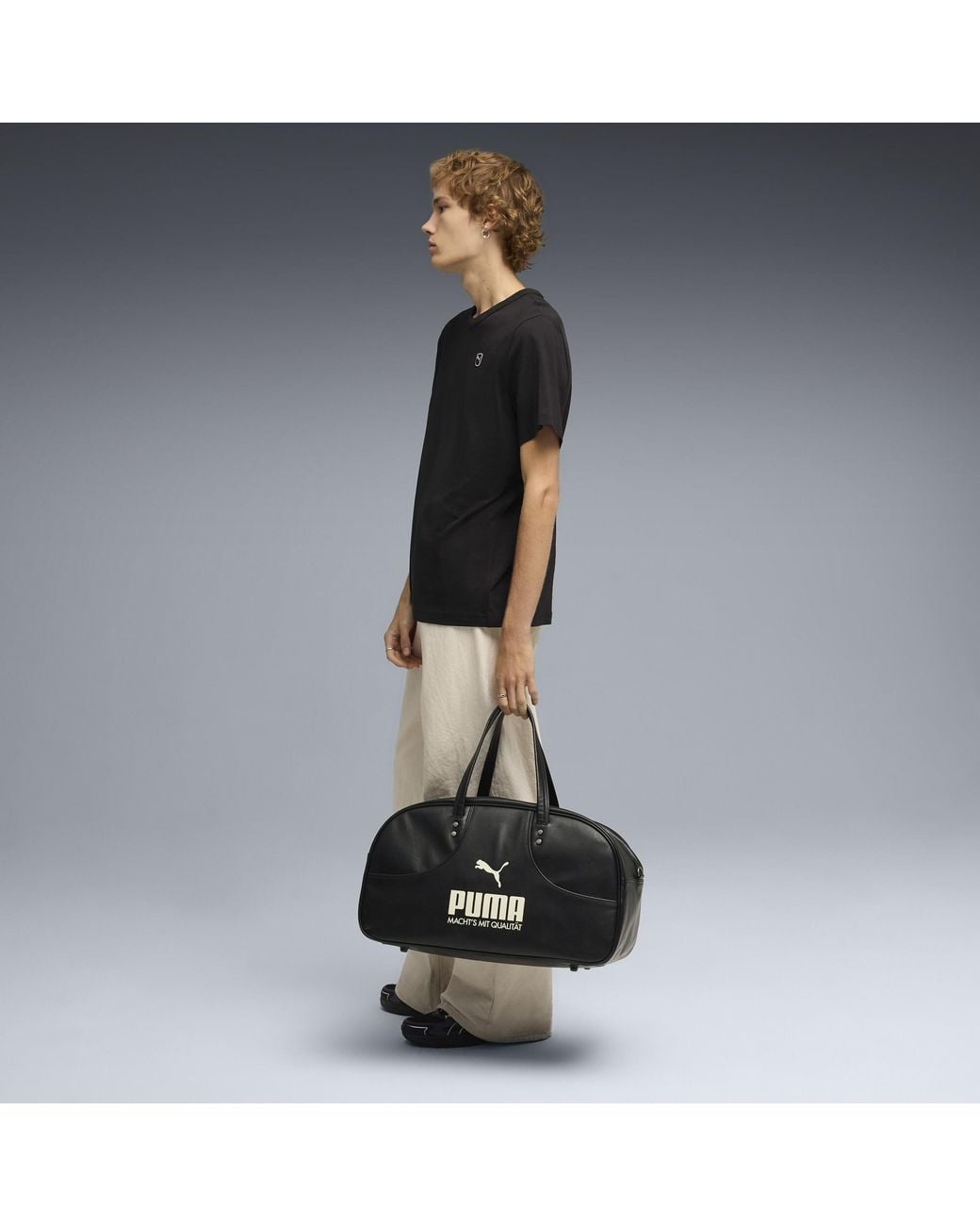 PUMA Black Elevated Essentials T-Shirt for men