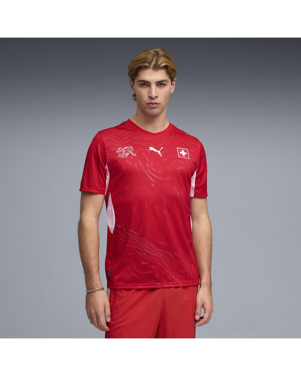 PUMA Red Switzerland Home Jersey for men