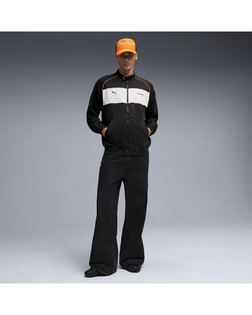 PUMA Black Mclaren Racing Track Jacket for men