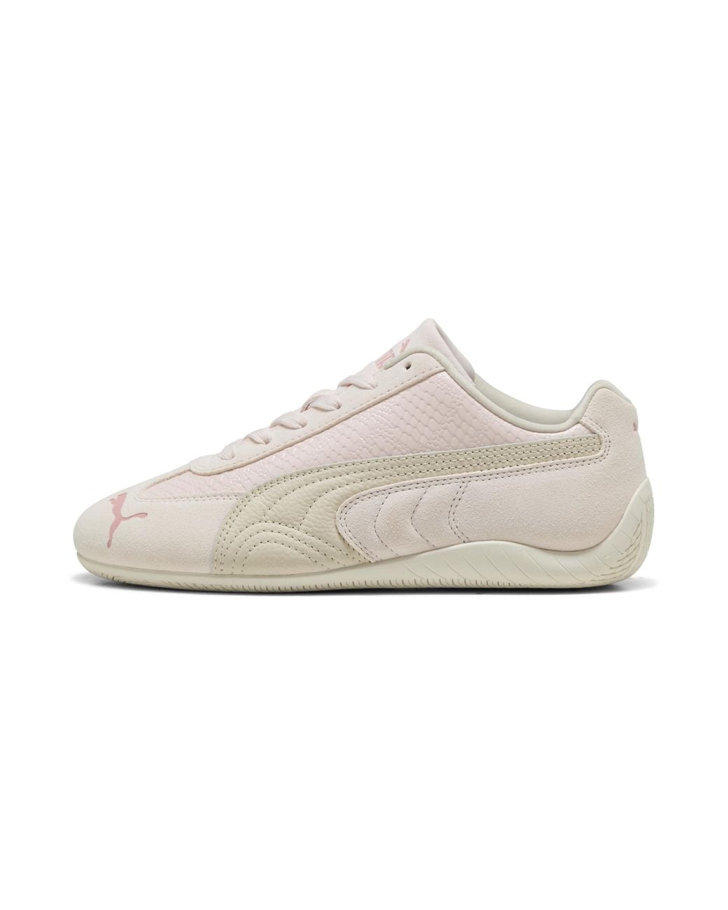 PUMA White Speedcat Python Sneakers