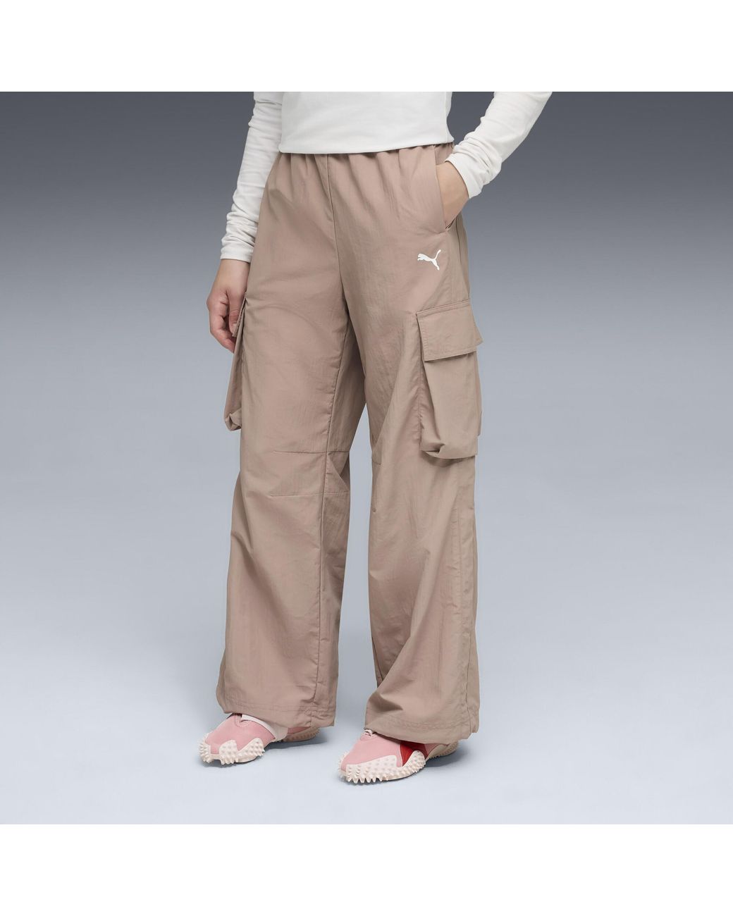 Pantaloni Cargo T7 Dal Taglio Morbido Per Ragazzi, Abbigliamento di PUMA in Natural