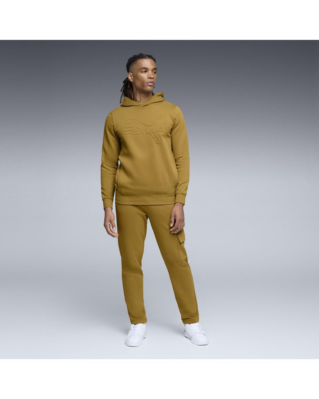 PUMA Brown Elevated Essentials Cargo Pants for men
