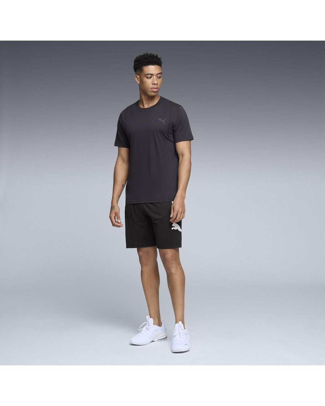 PUMA Black Train 10" Shorts for men