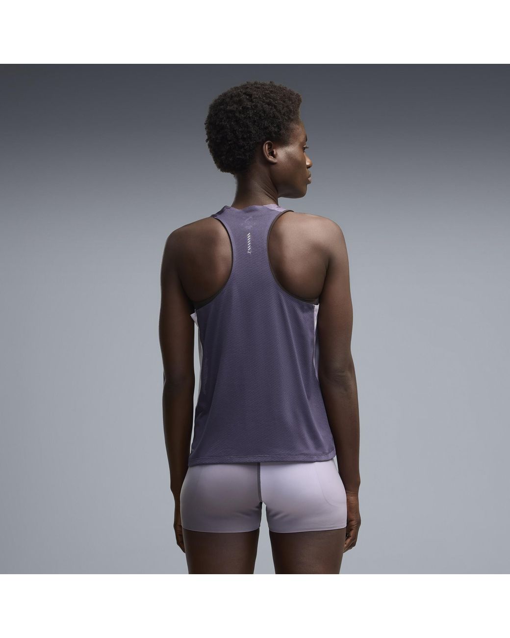 PUMA Purple Lightspeed Graphic Running Singlet