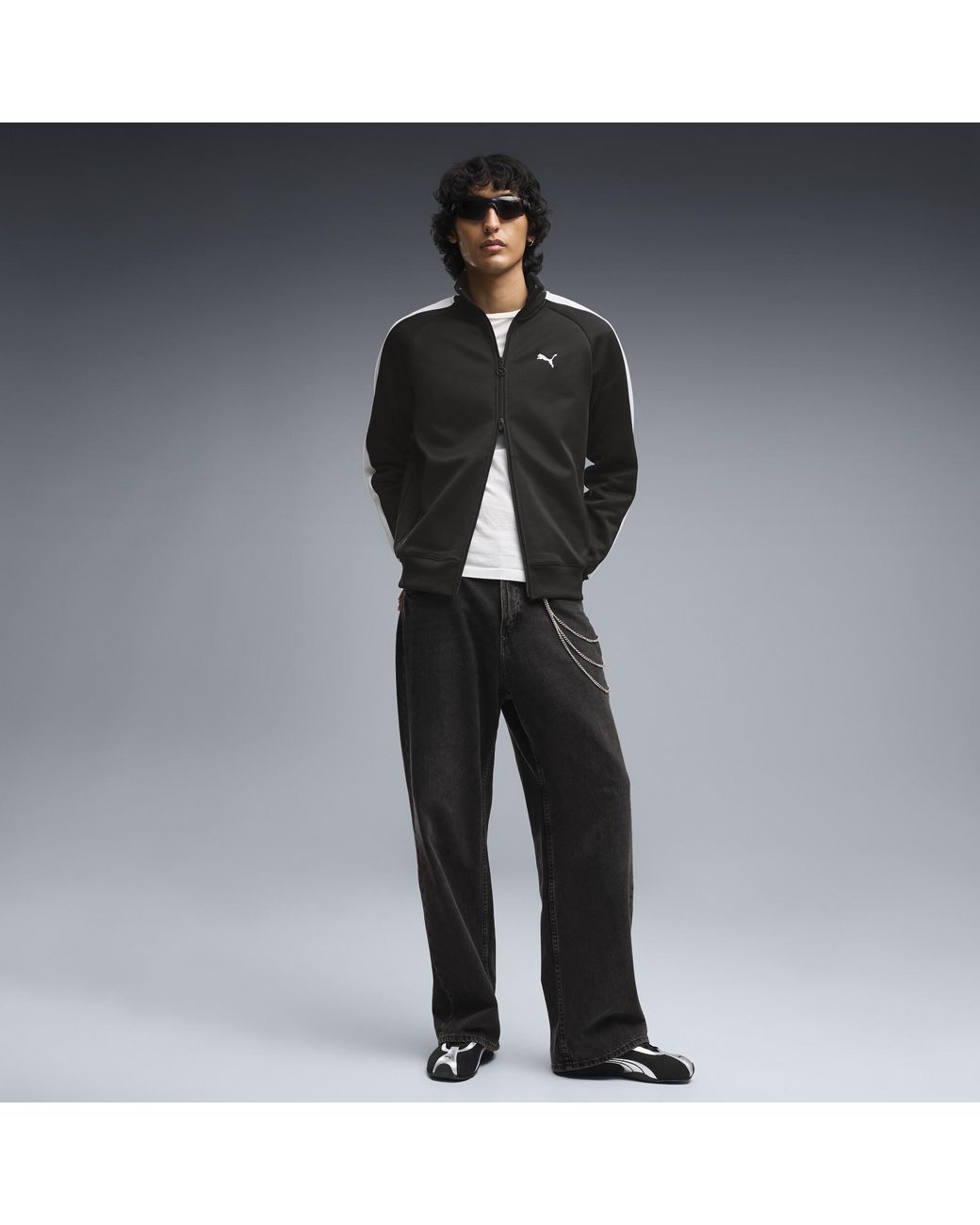 PUMA Black T7 Track Jacket for men