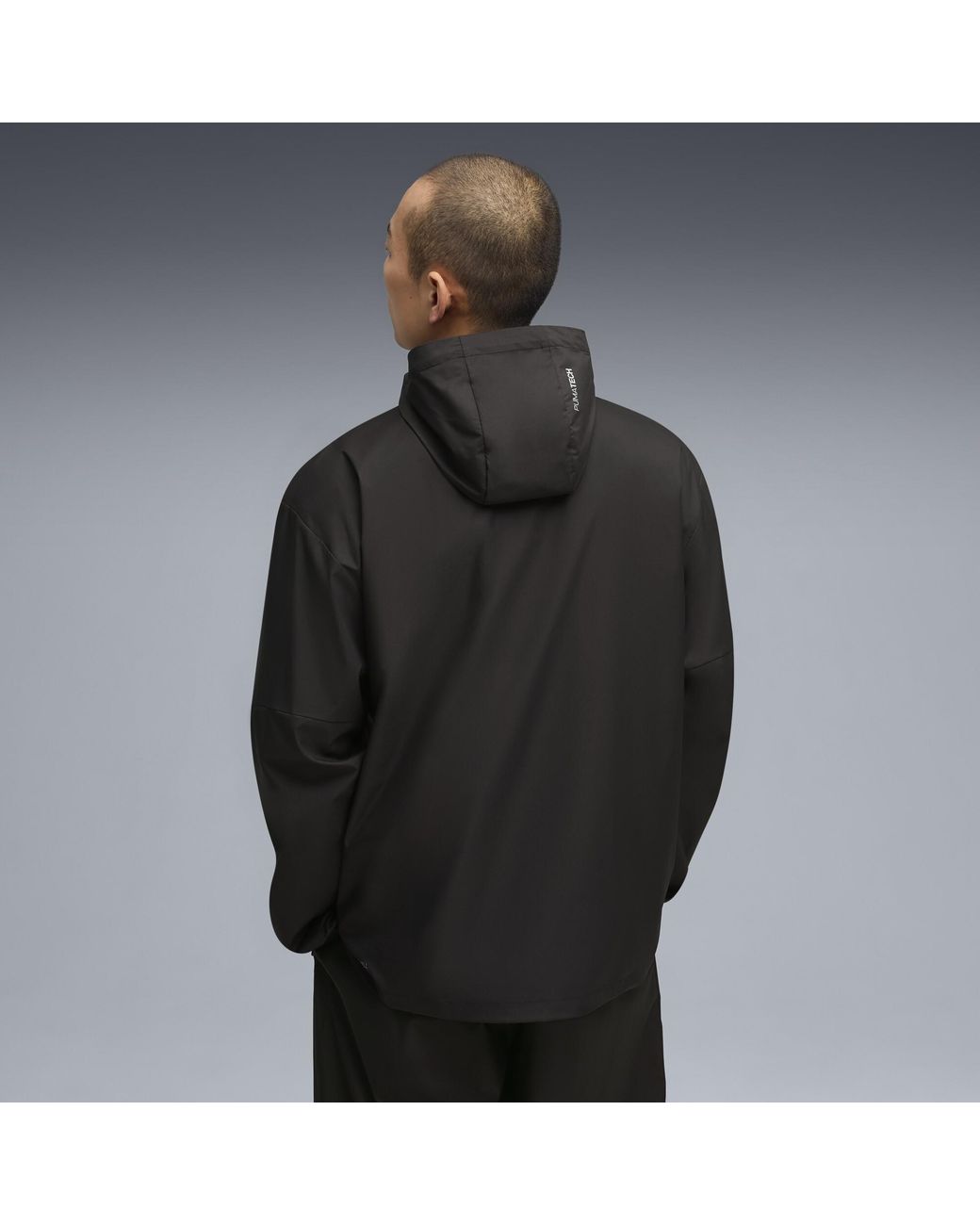 PUMA Black Tech Relaxed Track Jacket for men