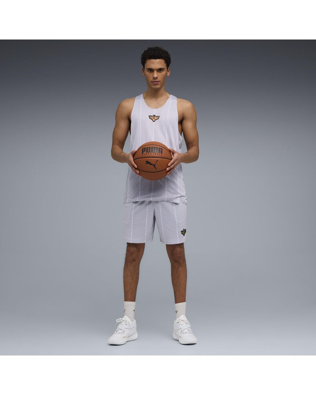 PUMA White Mb.05 Mist Basketball Shoes