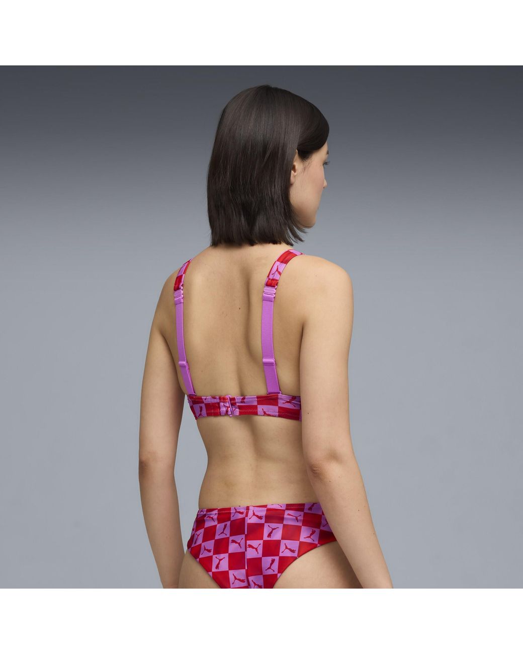 PUMA Bikinitop Voor Roze/Rood, Maat in het Red