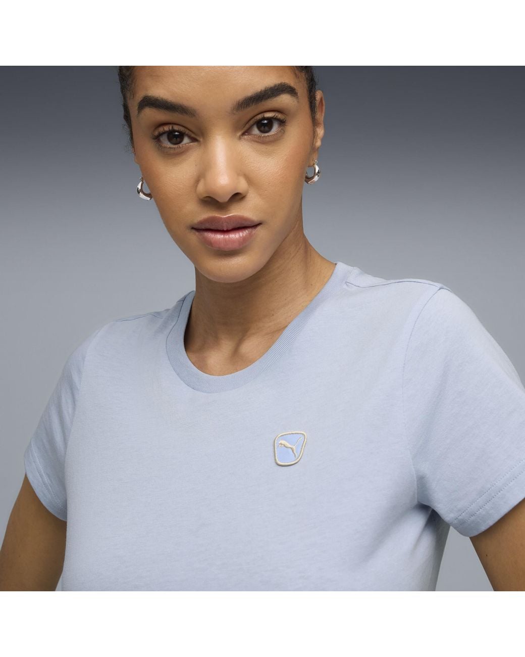 PUMA Gray Elevated Essentials T-Shirt