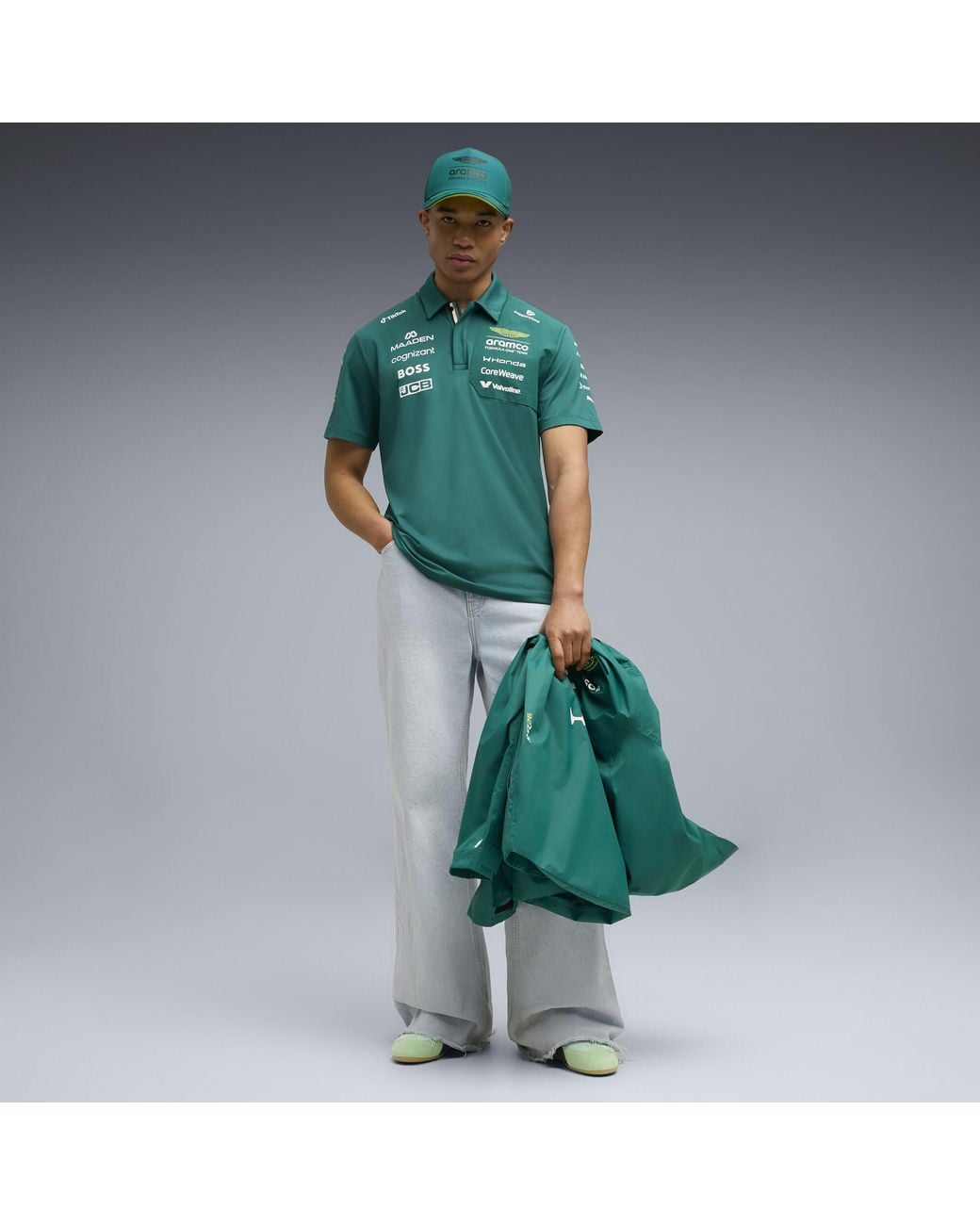 PUMA Green X Aston Martin Aramco F1 Team Replica Polo