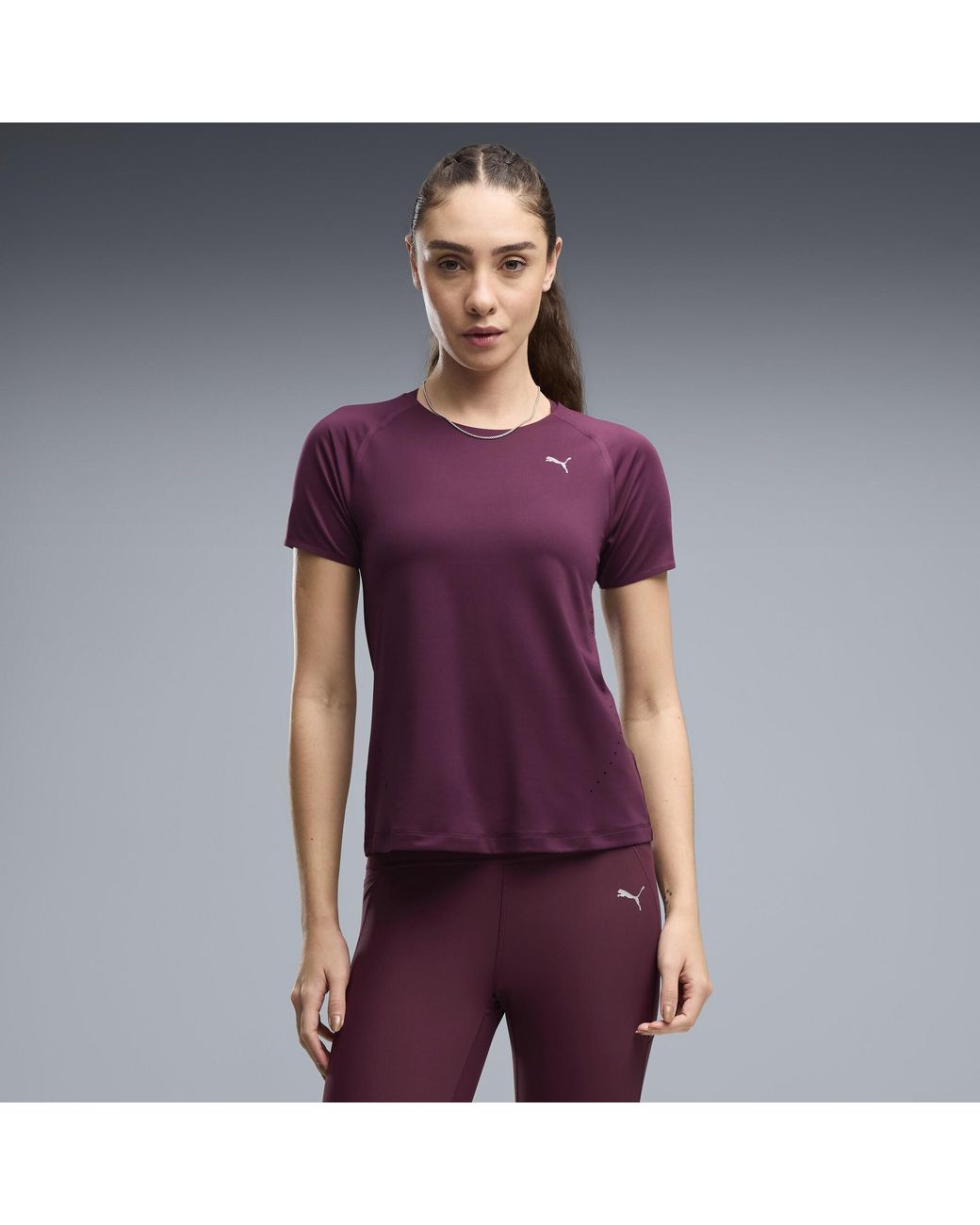 PUMA Purple Run Cloudspun T-Shirt