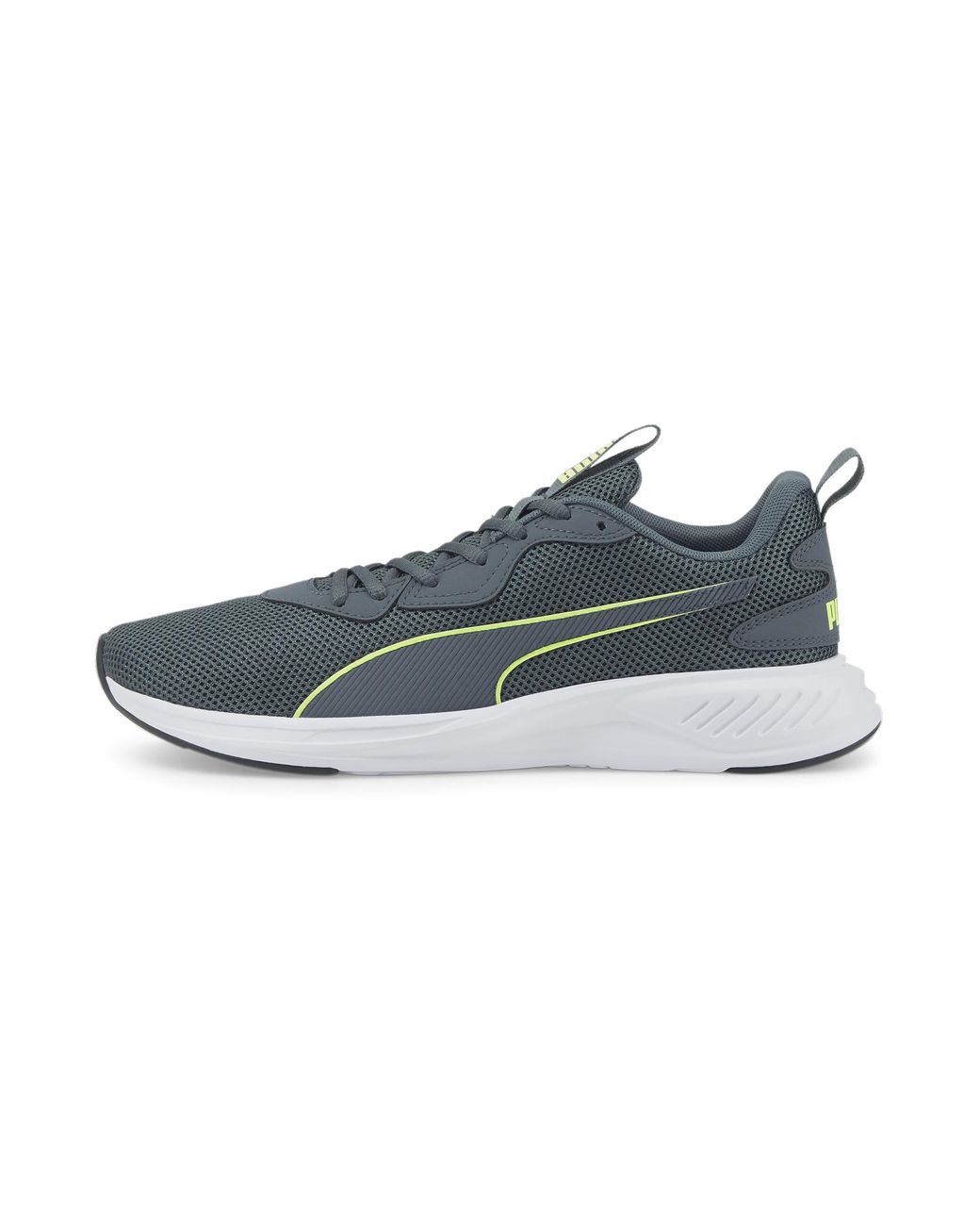 PUMA Rubber Incinerate Running Shoes in Gray | Lyst