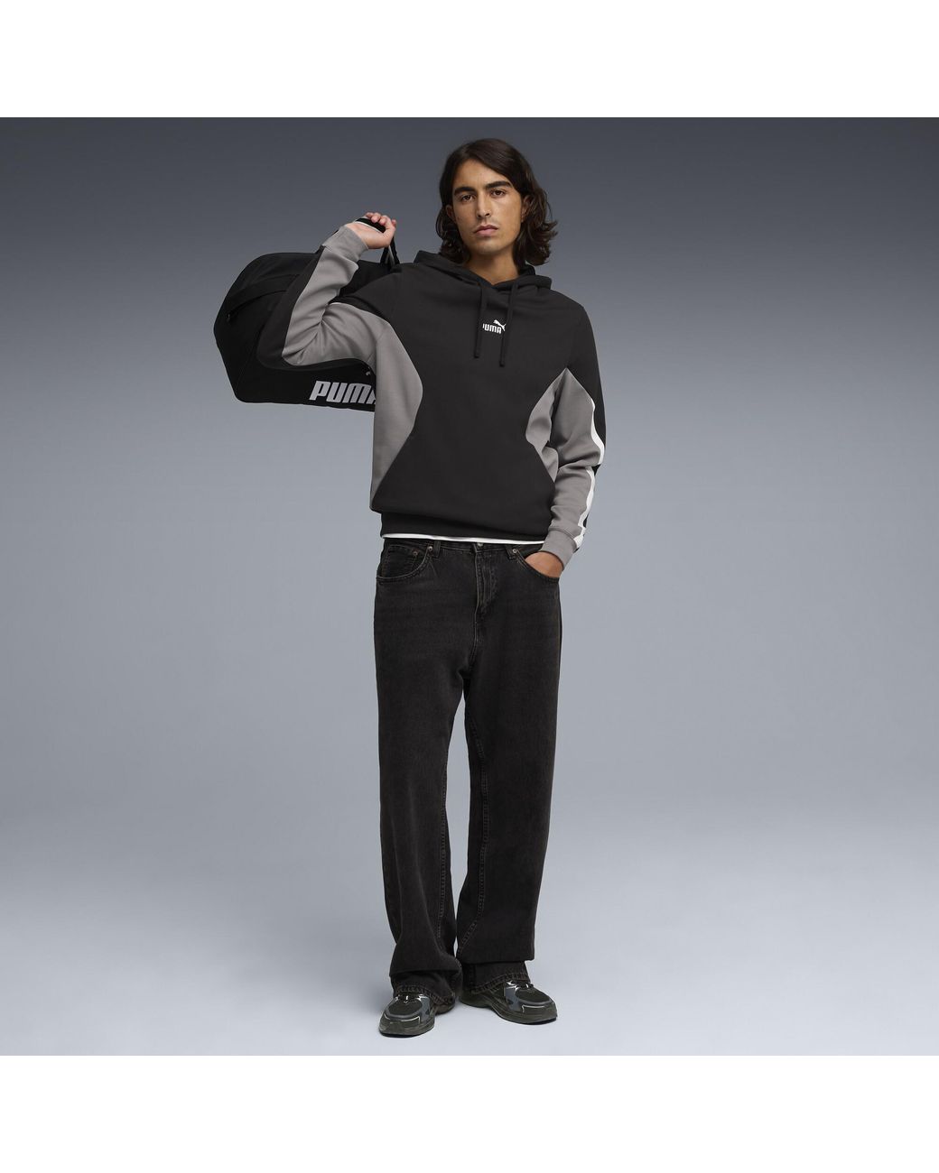 Hoodie Essentials Colourblock PUMA pour homme en coloris Black