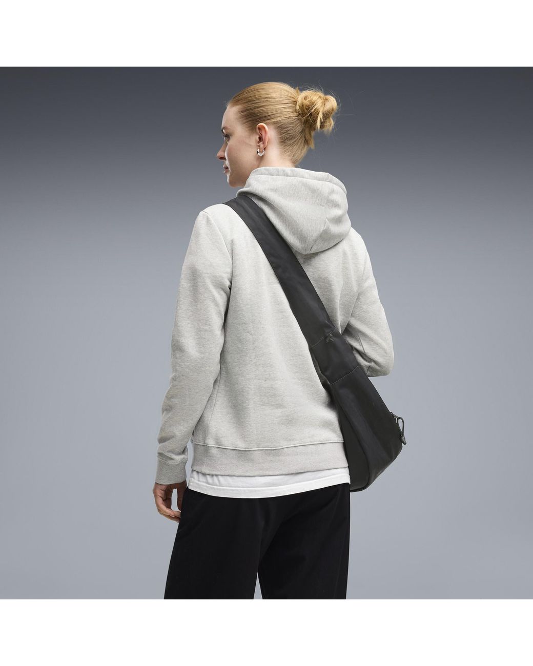 PUMA Gray Essentials No. 1 Logo Hoodie