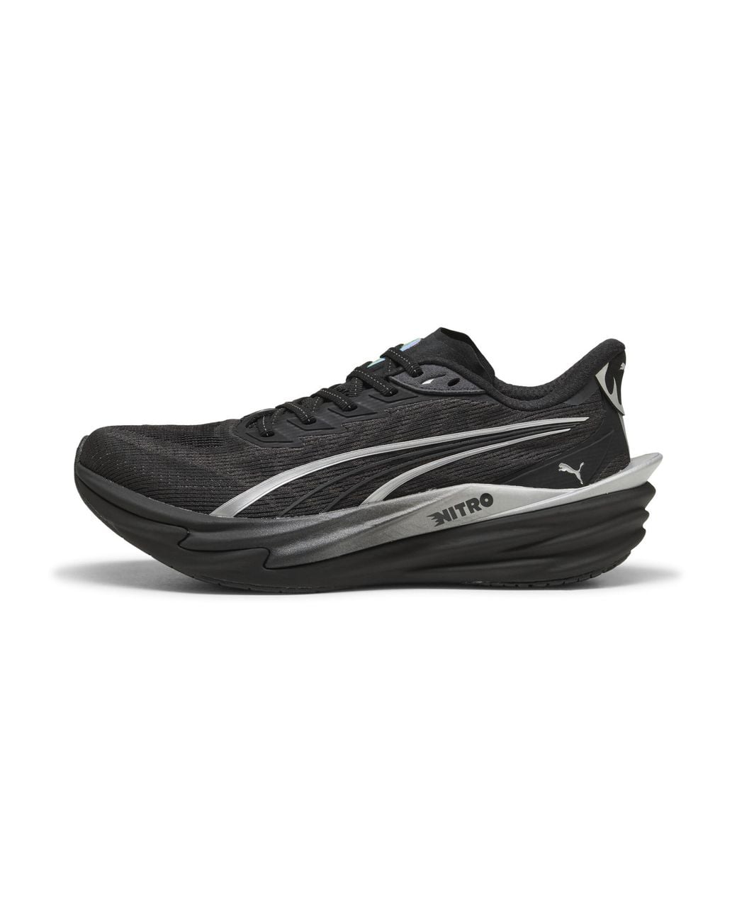 PUMA Black Deviate Nitro 4 Brightstride Road Running Shoes