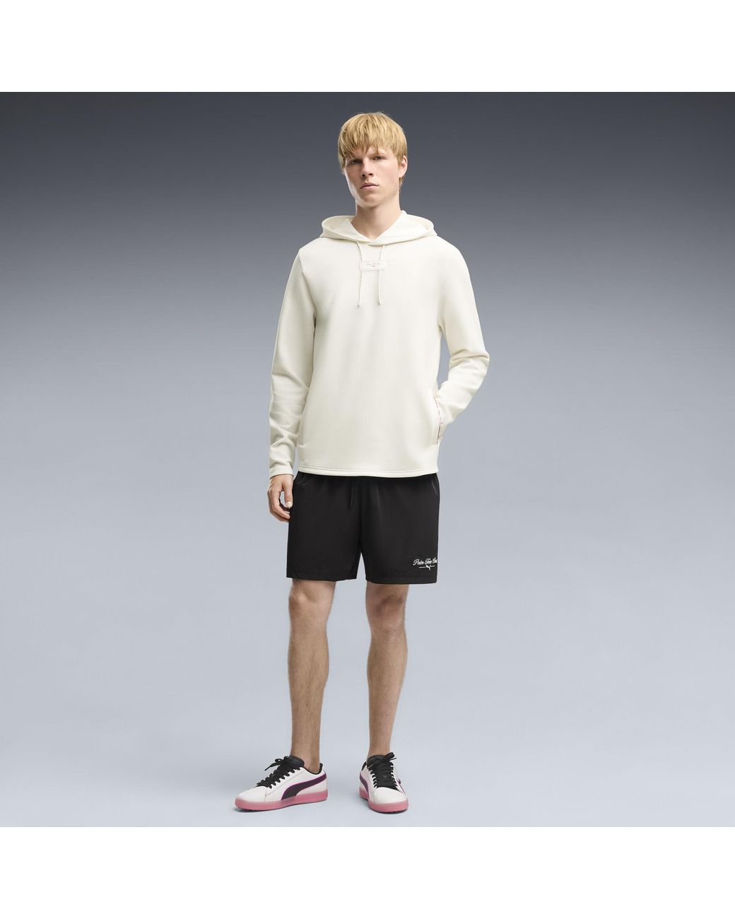 PUMA White X Palm Tree Crew Golf Hoodie for men