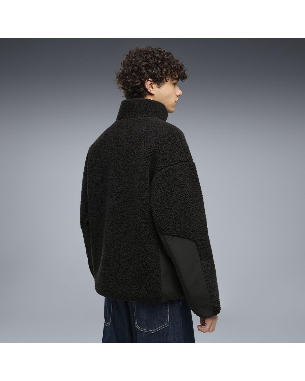 PUMA Black Hybrid Re:Fibre Relaxed Jacket for men