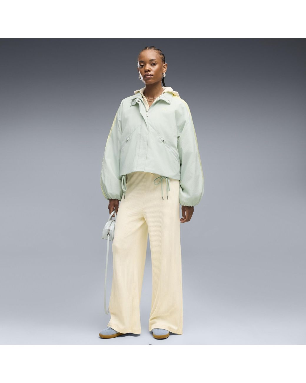 PUMA Blue T7 Primaloftâ Padded Kimono Jacket