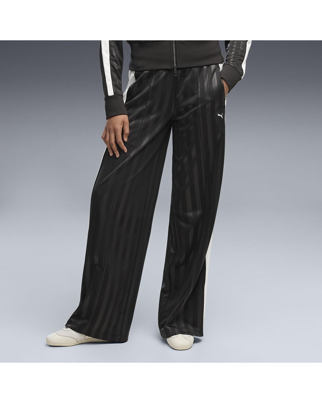 PUMA Black T7 Relaxed Track Pants