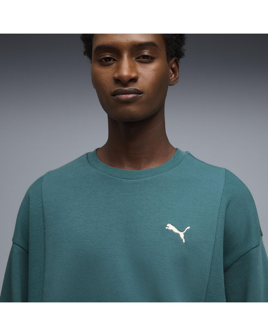 PUMA Blue Class Crew Sweatshirt for men