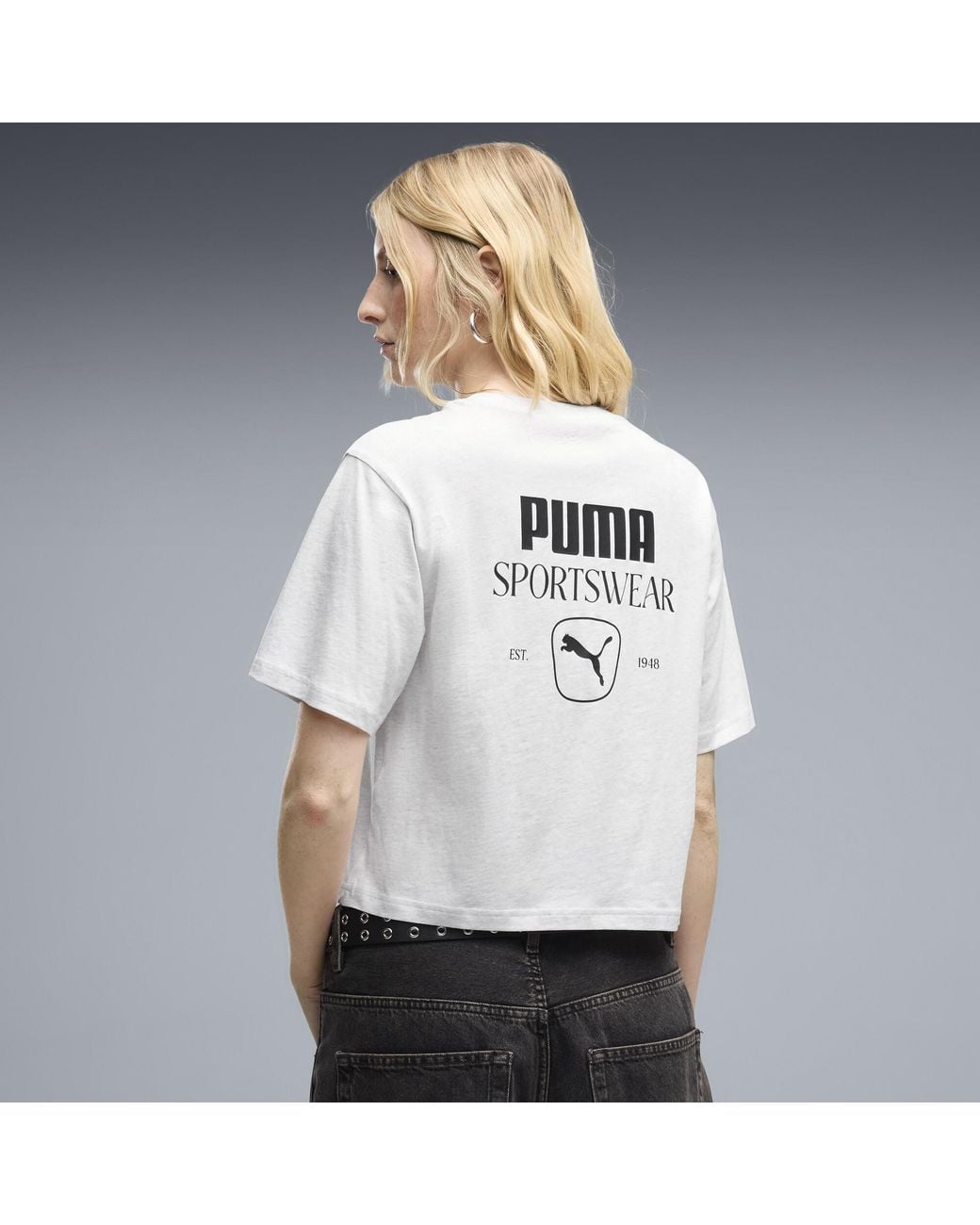 PUMA White Class Relaxed Graphic T-Shirt