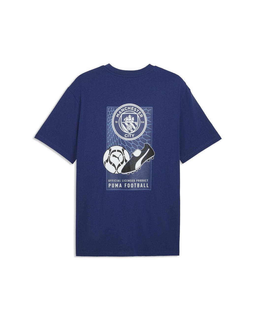 PUMA Blue Manchester City Ftblculture Relaxed T-Shirt for men