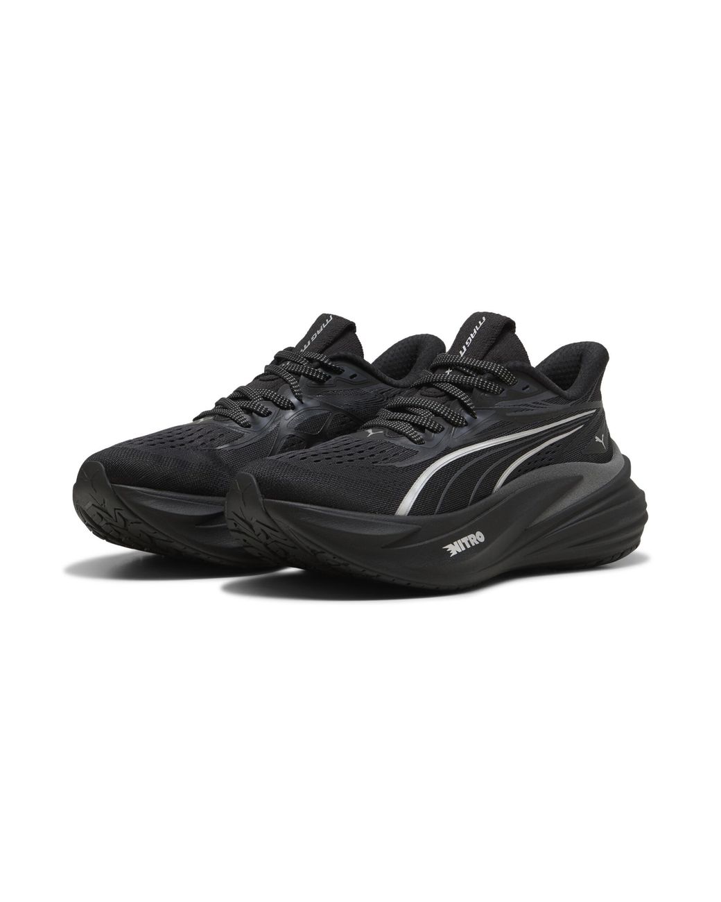 PUMA Black Magmax Nitro 2 Brightstride Road Running Shoes