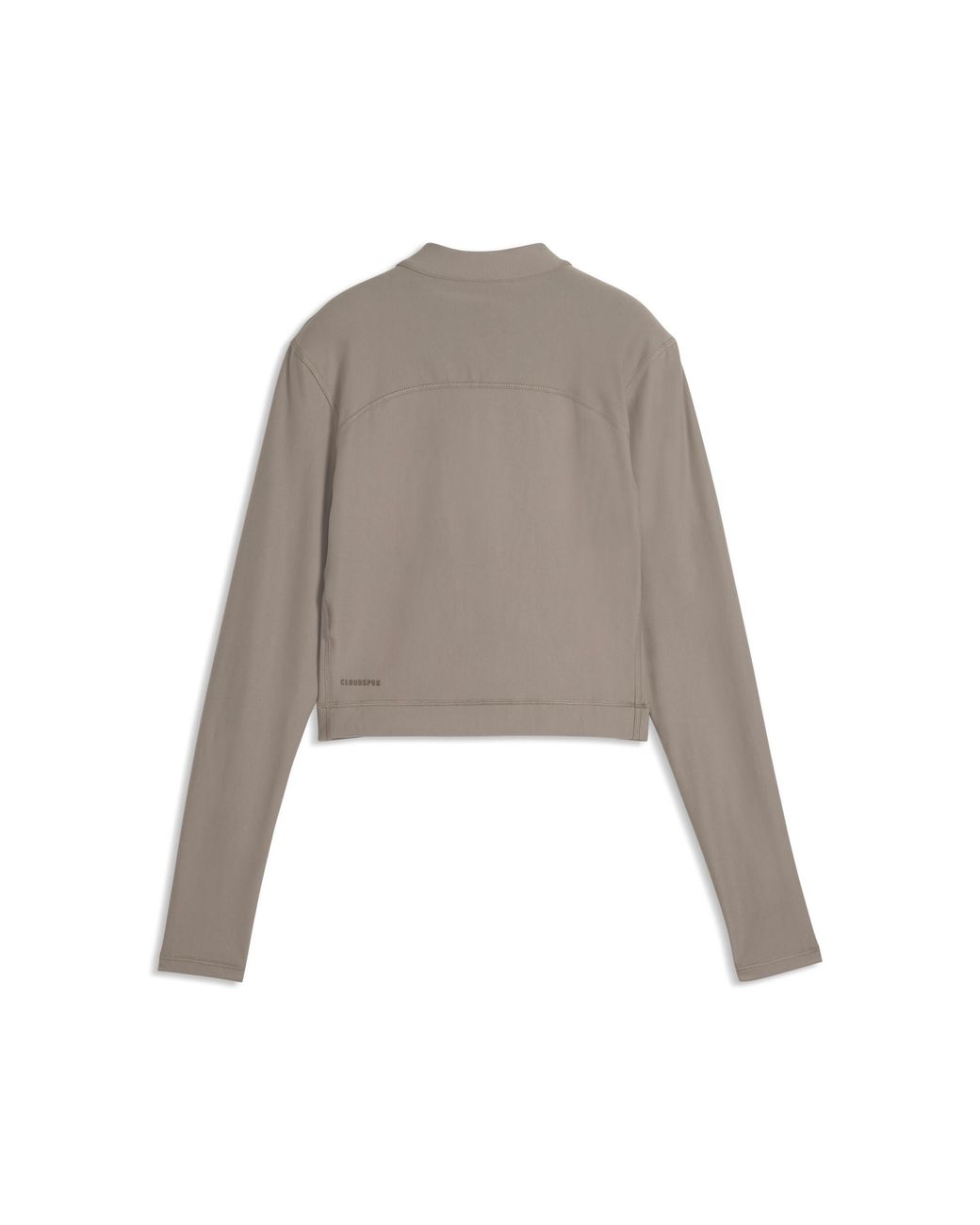 PUMA Gray Cloudspun Quarter-Zip Long Sleeve Top