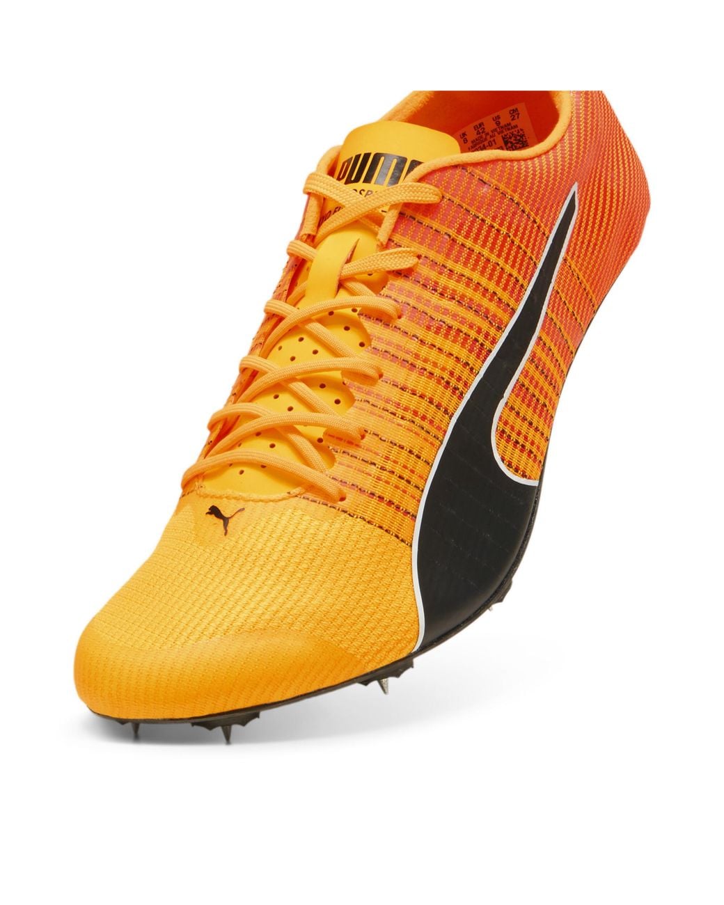 PUMA Orange Evospeed Future Faster+ 4 Track & Field Sprinting Spikes