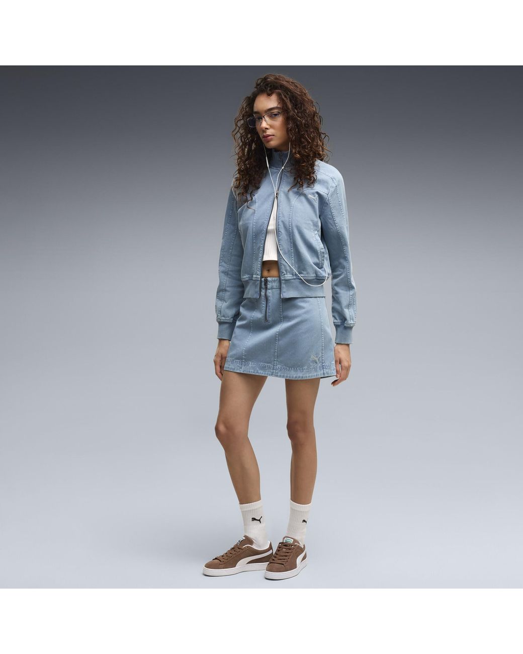 PUMA Blue Future..Archive Washed Twill Skirt