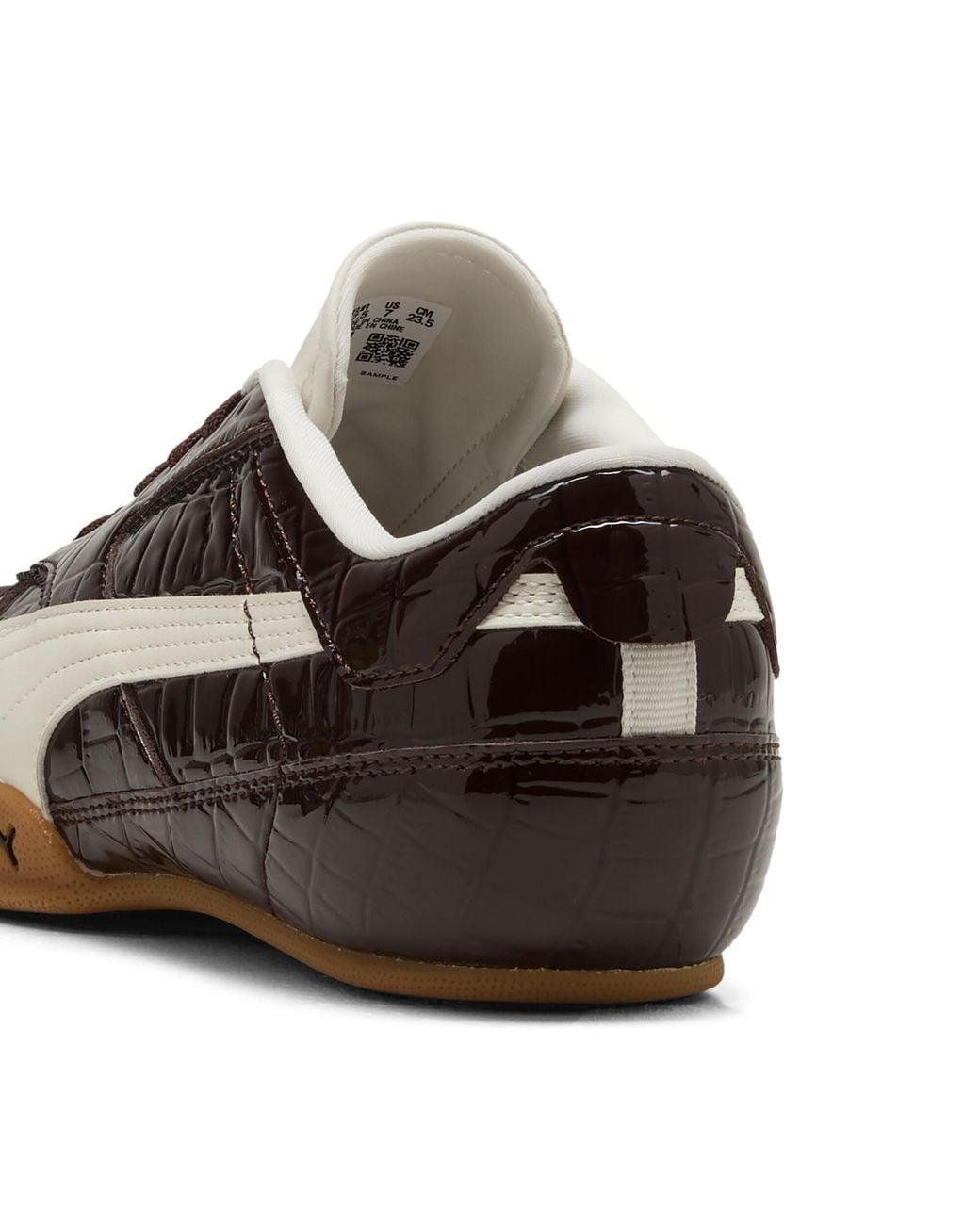 PUMA Brown Bella Mina Croc Sneakers