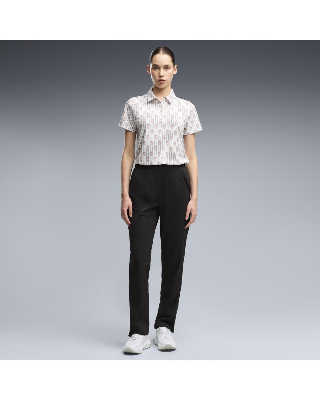 PUMA White Poppy Golf Polo