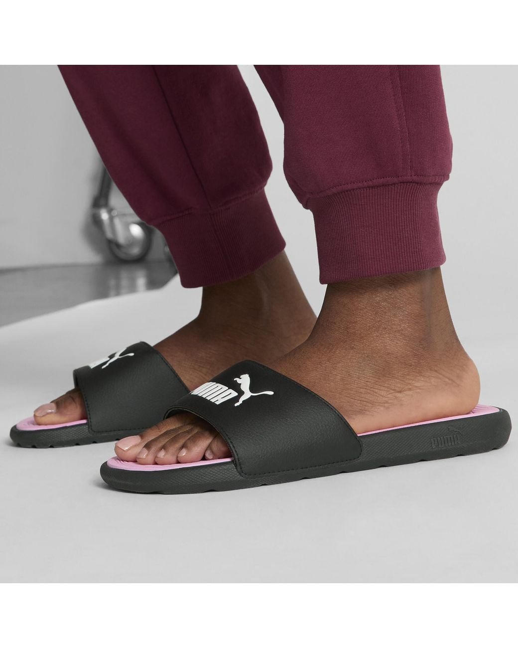 PUMA Brown Cool Cat 2.0 Slides