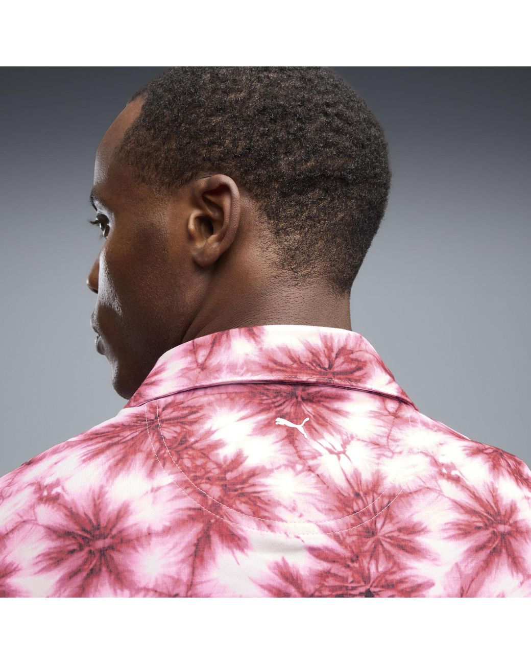PUMA Red X Palm Tree Crew Palm Golf Polo for men