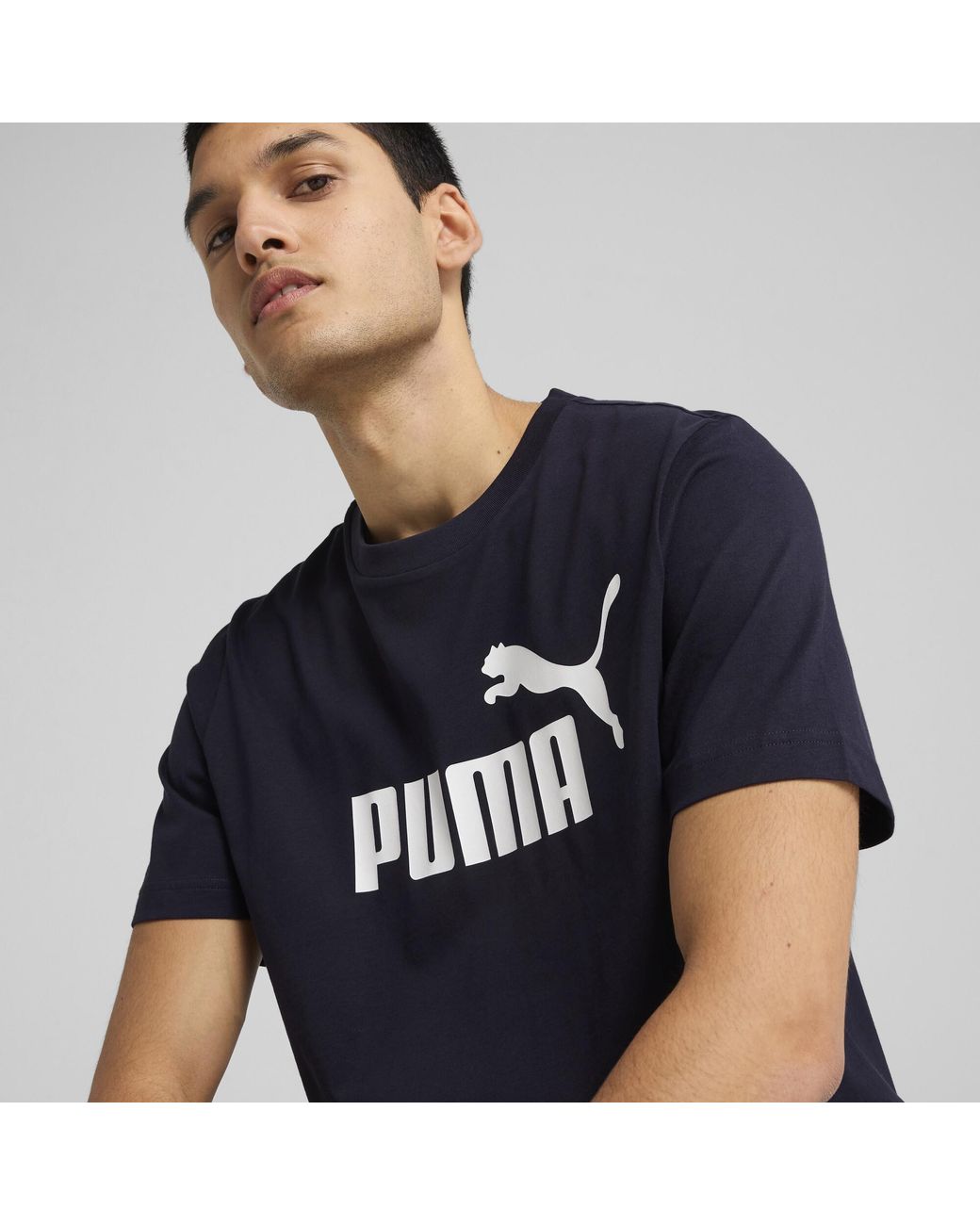 PUMA Blue Essentials No. 1 Logo T-Shirt for men