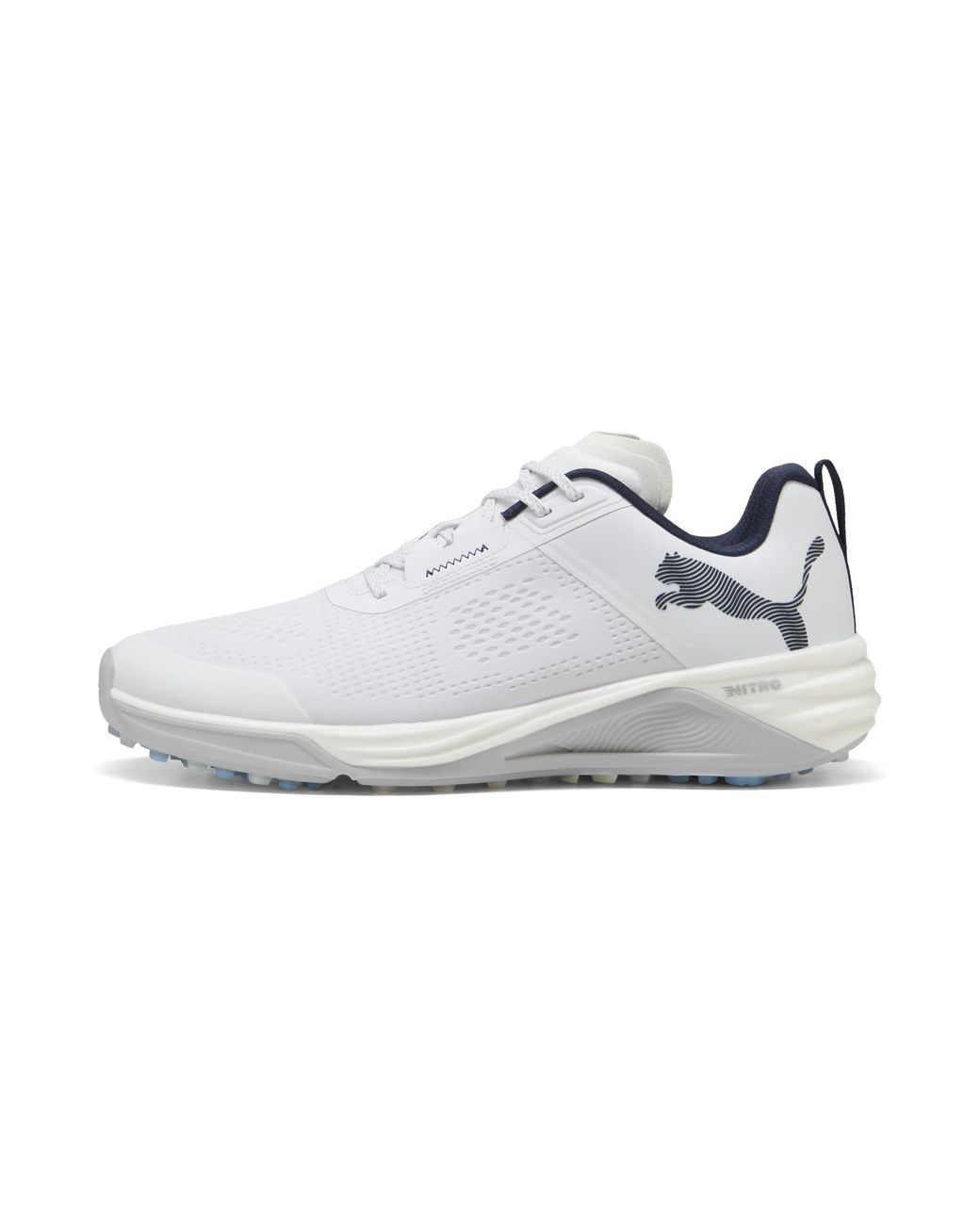 PUMA White Shadowcat Nitro 2.0 Golf Shoes for men