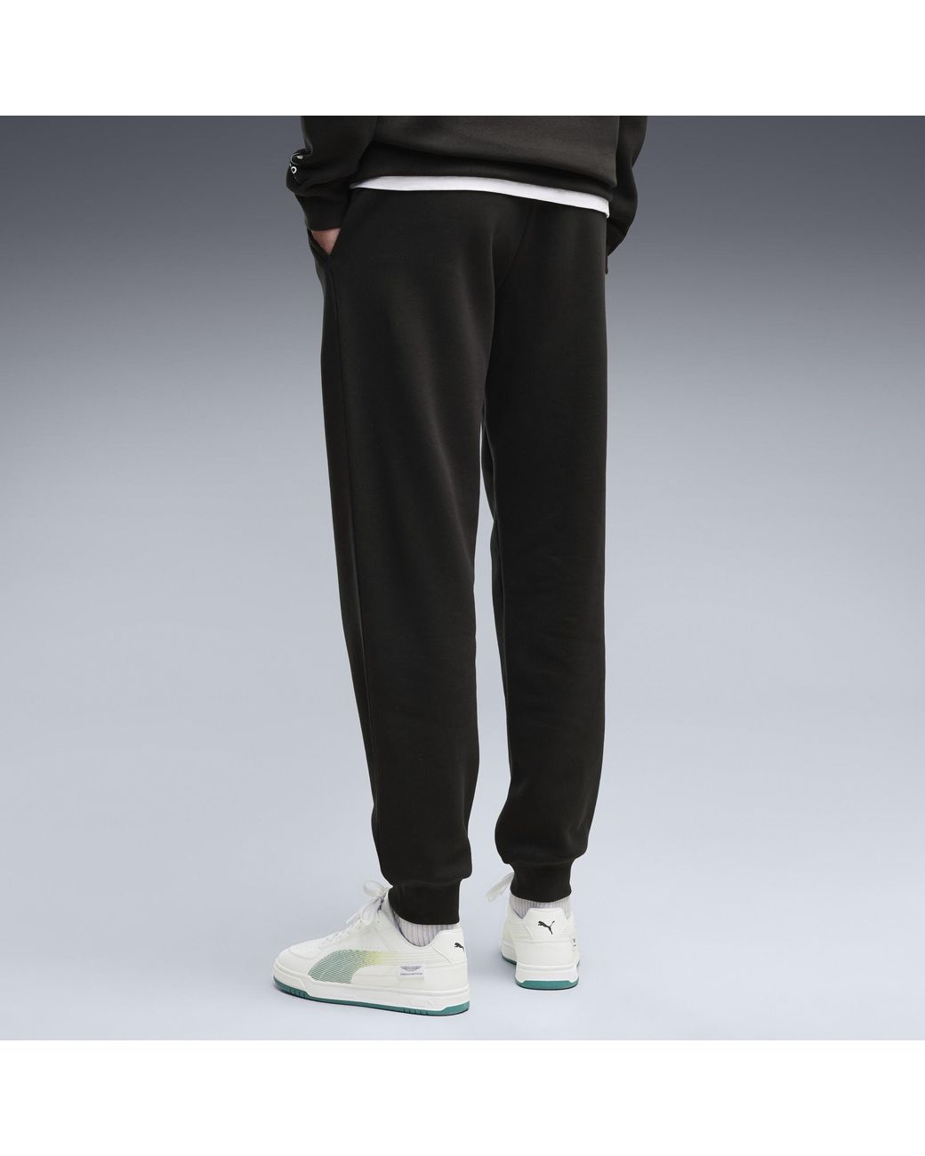 PUMA Black X Aston Martin Aramco F1 Team Essentials Sweatpants for men