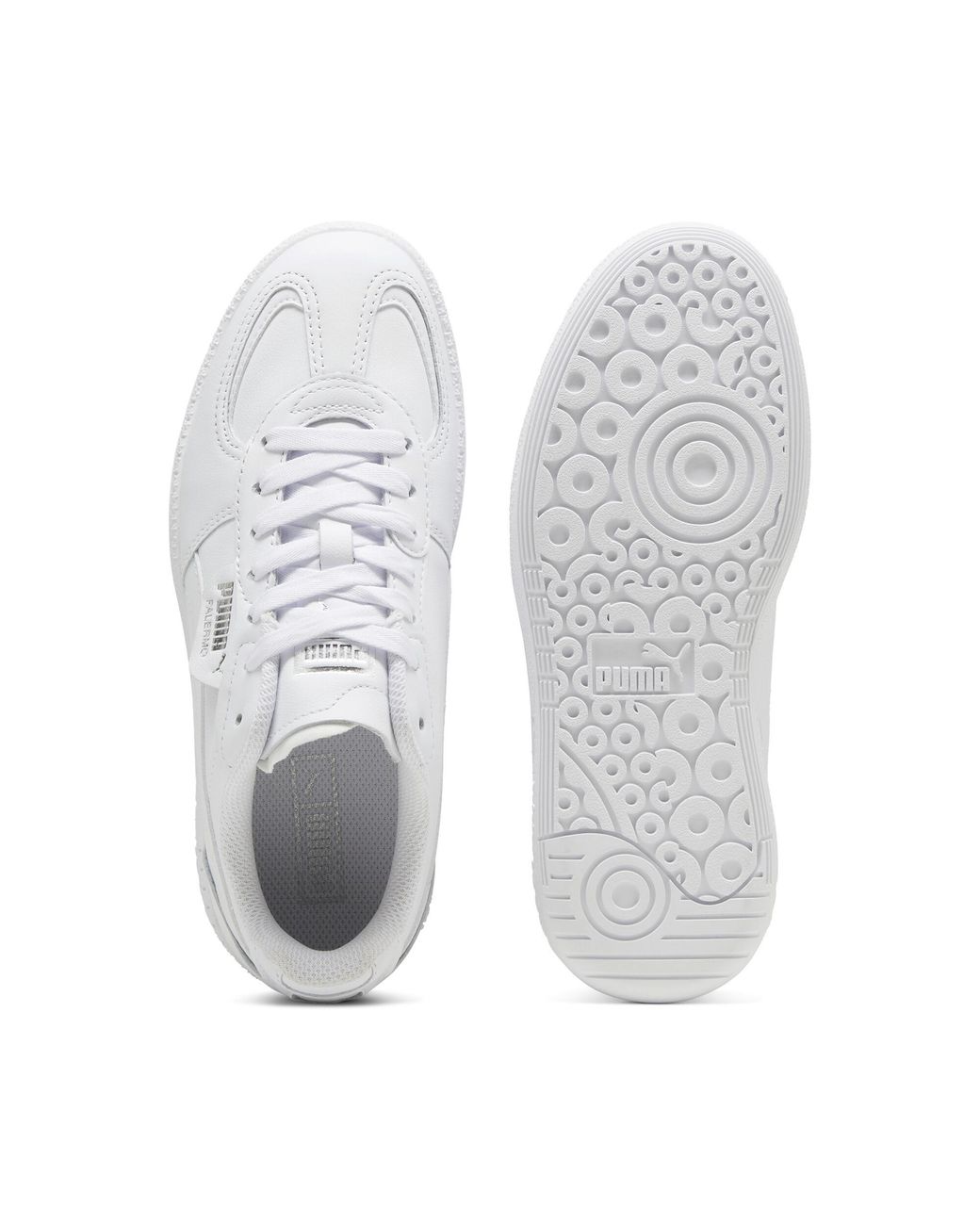 PUMA White Palermo Moda Leather Sneakers