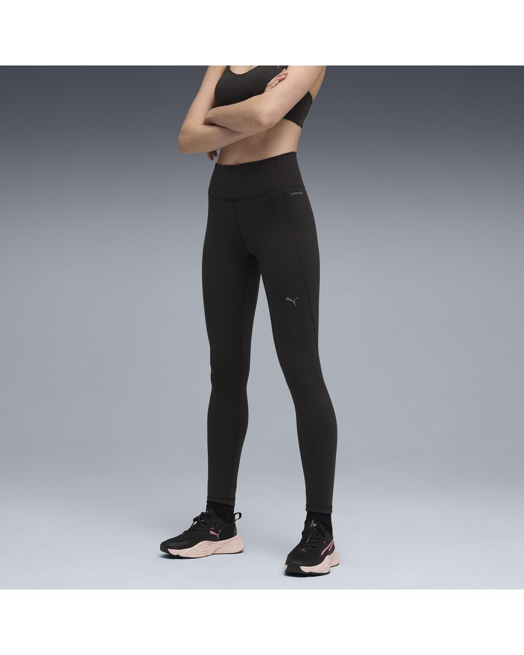 PUMA Black Cloudspun Ultra Soft High-Waist, Full Length Training Tights