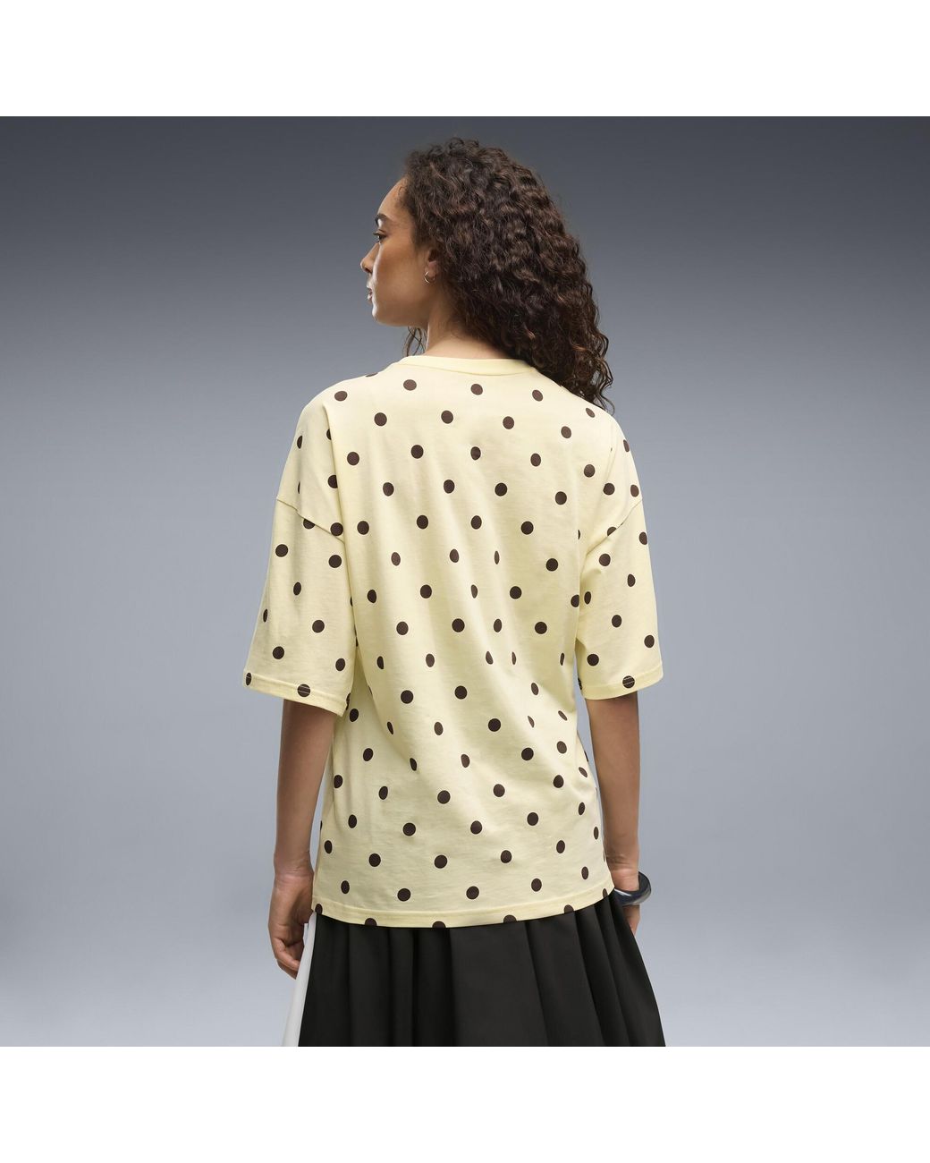 PUMA Natural Oversized Polka-Dot T-Shirt