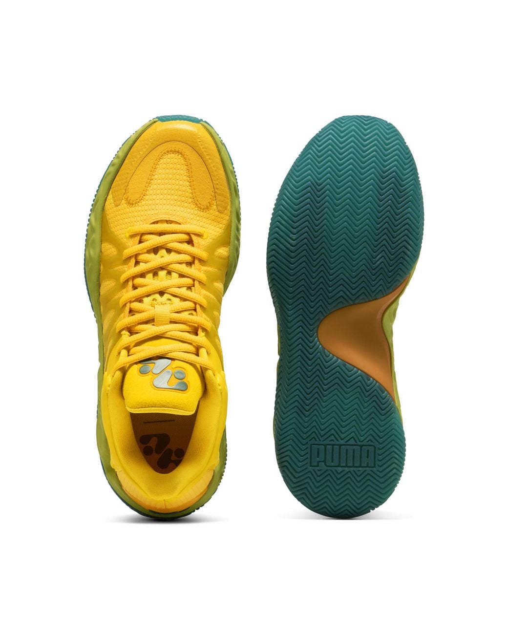 PUMA Yellow Hali 1 Basketball Shoes for men