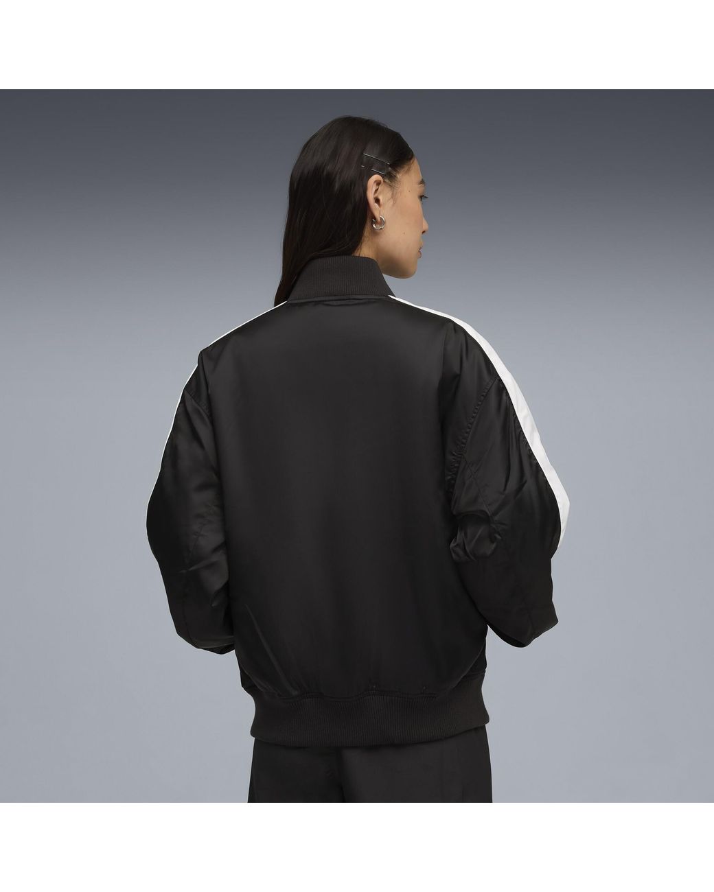 PUMA Black T7 Bomber Jacket