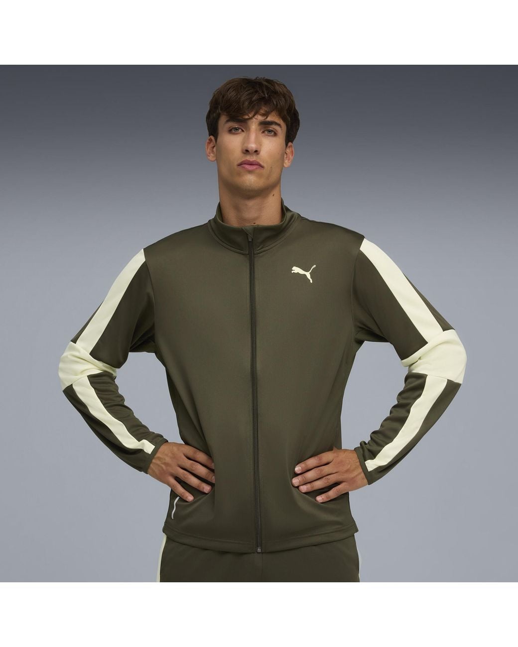 PUMA Green Train Favorite Zip-Up Training Jacket for men