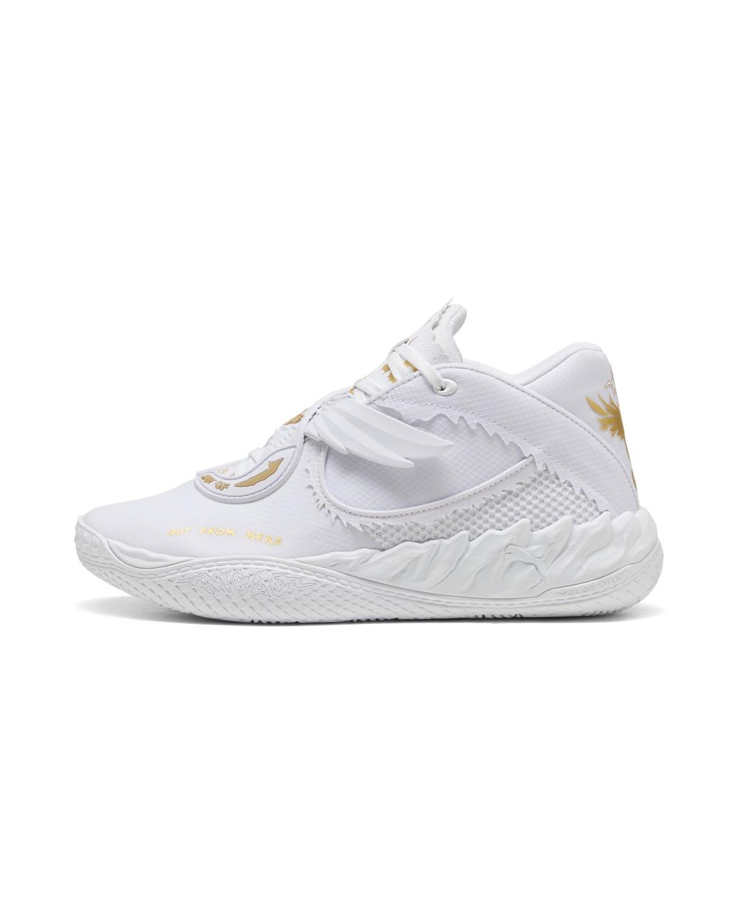 PUMA White Mb.05 Mist Basketball Shoes