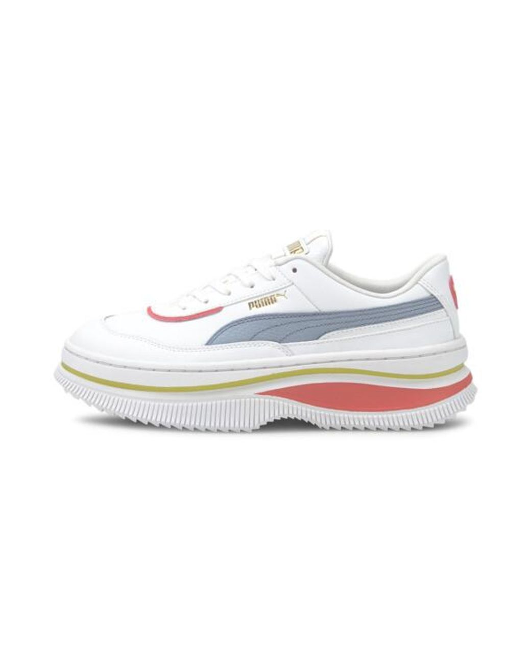 PUMA Rebellious Leather Chunky Sneakers in White Lyst