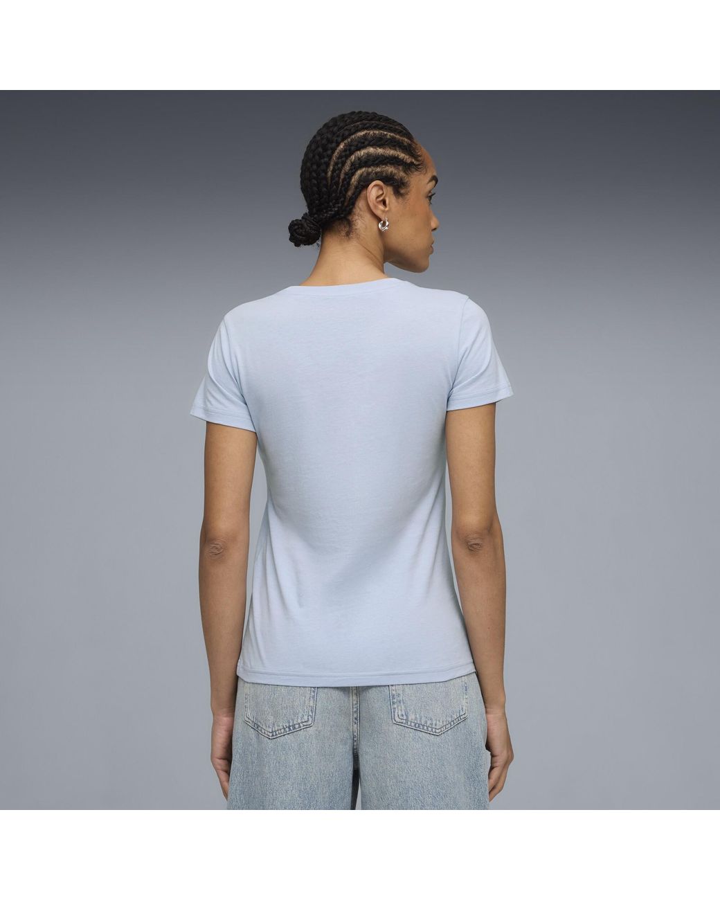 PUMA Gray Elevated Essentials T-Shirt