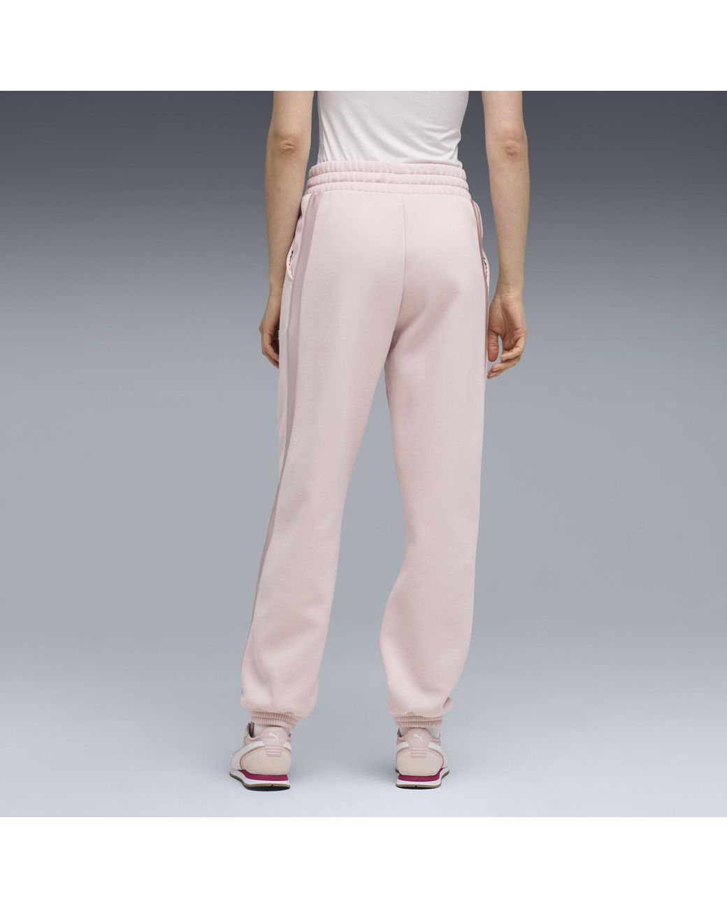 PUMA Pink Essentials Satin Joggers Pant