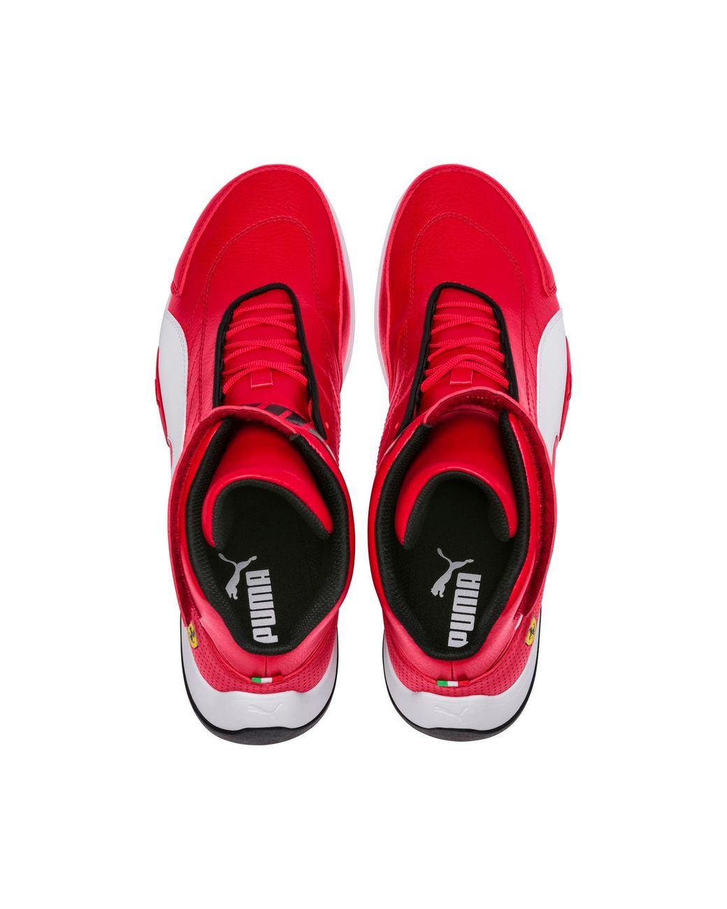 PUMA Scuderia Ferrari Kart Cat Mid Iii Hi Top Shoes in Red for Men | Lyst